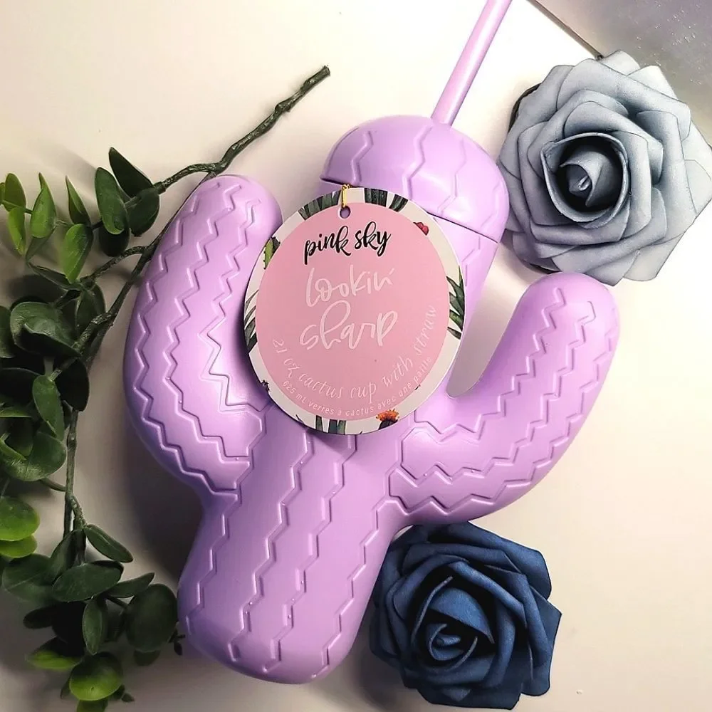 Pink Sky Purple Cactus Cup